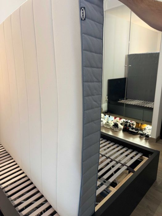 VESTERÖY
Colchão molas ensacadas, firme/azul claro, 140x200 cm "IKEA"