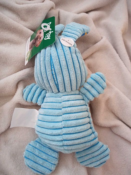 zabawka dla psa pieska maskotka królik nowa szeleszcząca