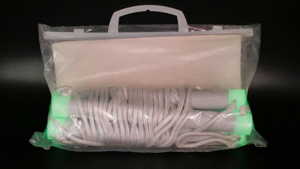 Przyłóżkowa Drabinka Rehabilitacyjna QMED Biała Fluorescencja