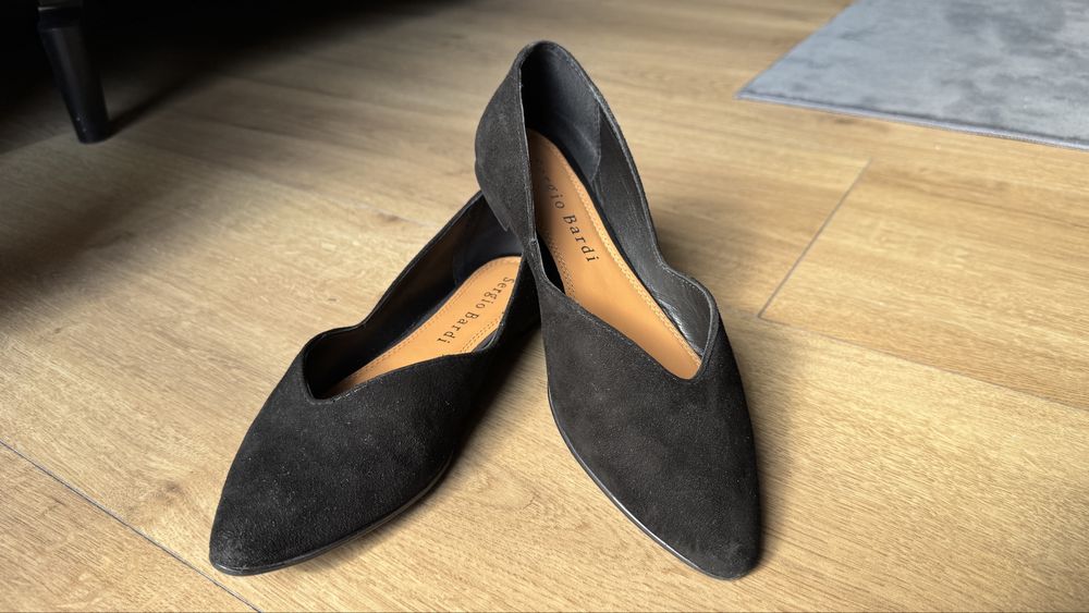 Eleganckie buty Sergio Bandi - baleriny skórzane