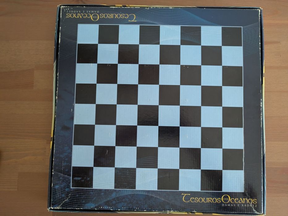 Xadrez + Damas "Tesouros dos Oceanos " Ouro + Prata64553167422465122