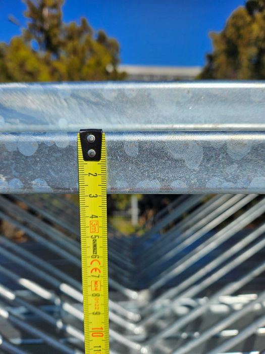 konstrukcja ocynkowana kratownica bindra jeden spad dach garaż 8,4m