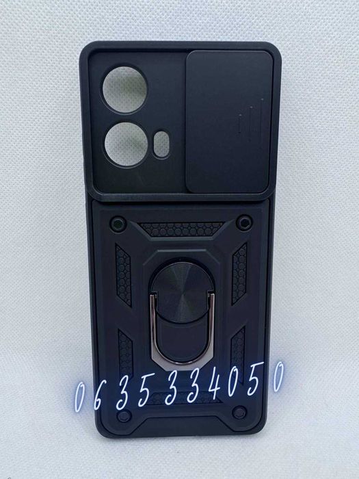 Противоударный чехол бампер Motorola Edge 50 Fusion G85 кольцо магнит