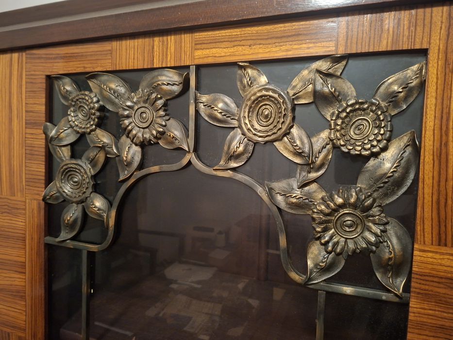 Secretária + Cadeira +Armário Arquivo Vintage Anos 50 | Estilo Art Déco