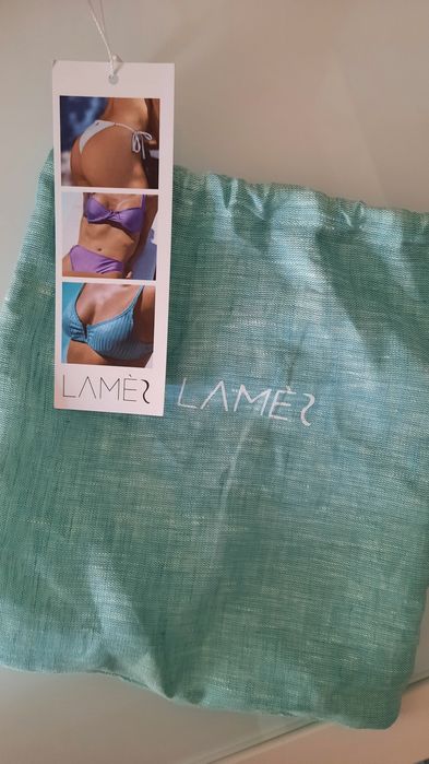 Bikini preto LAMÉS tamanho S