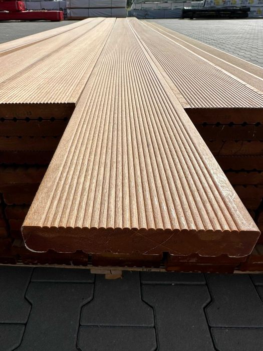Deska Tarasowa egzotyczna bangkirai Bangkiray ryflowana 25x145mm