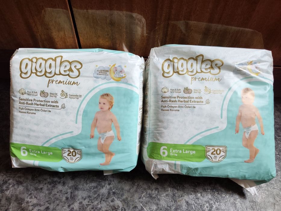 Giggles premium 6 памперси 20штук
