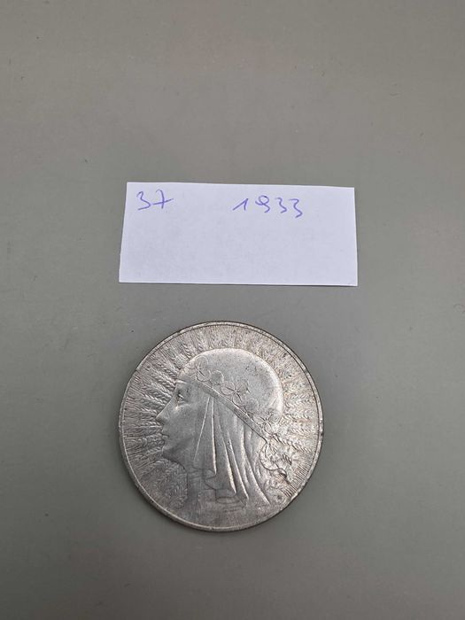 10 złotych 10zł POLONIA Głowa Kobiety 1933