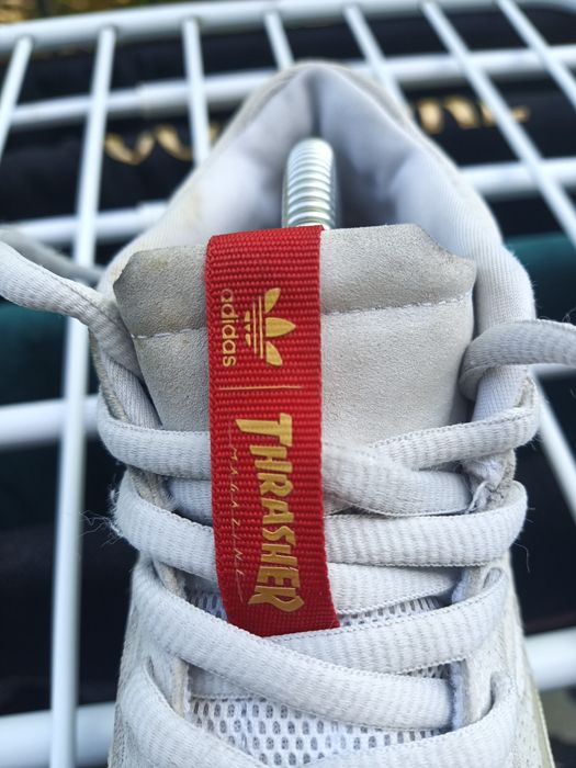 Adidas x Thrasher Tyshawn White Scarlet Gold buty męskie