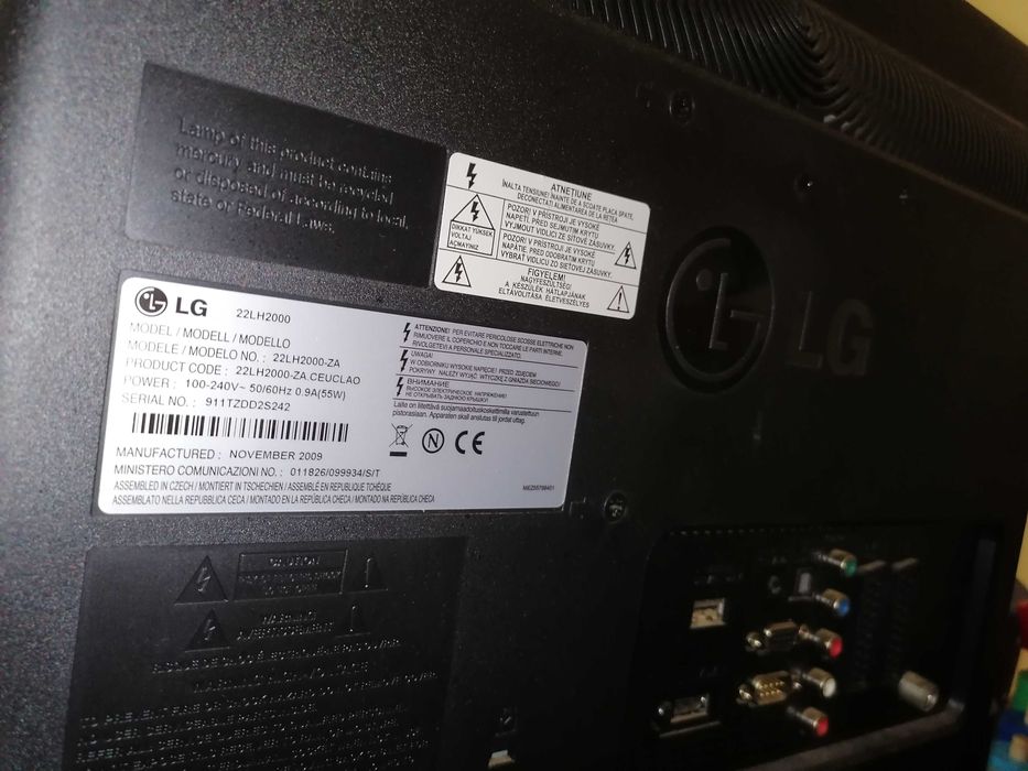 Tv LG 22 polegadas com comando