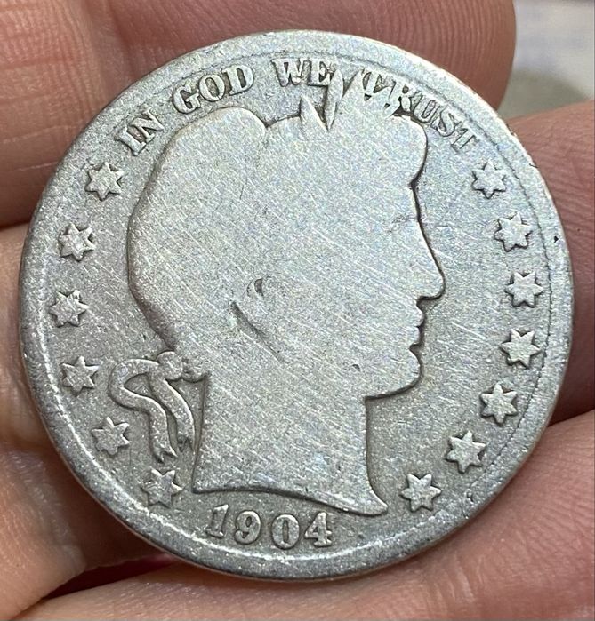 Moeda 930 - U S A Half Dollar 1904 Prata