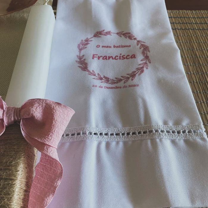 Kit de batismo " lua rosa"