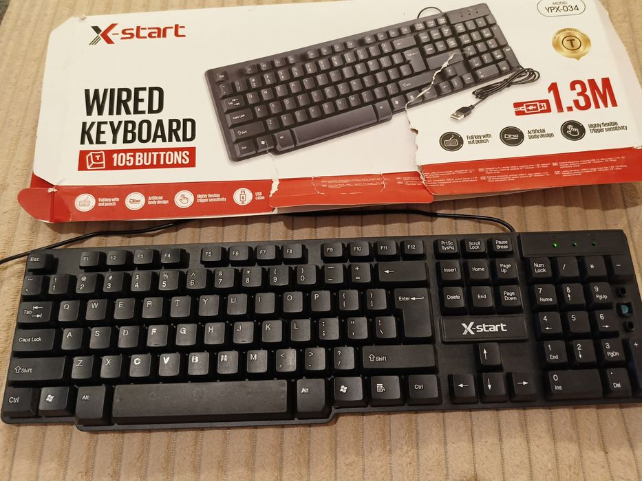 Klawiatura przewodowa USB X-start YPX-034