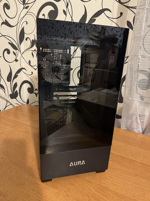 Корпус пк Gamedias Aura (акваріум +3 argb вентилятора(