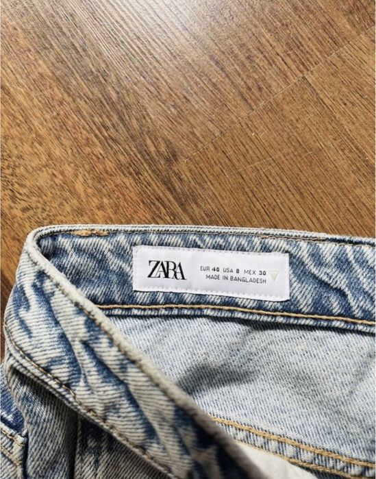 Широкі жіночі джинси ZARA на низькій посадці