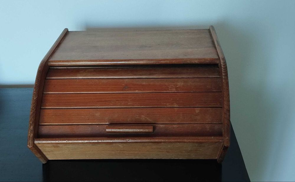 Vintage solid wood box for decoration or storage