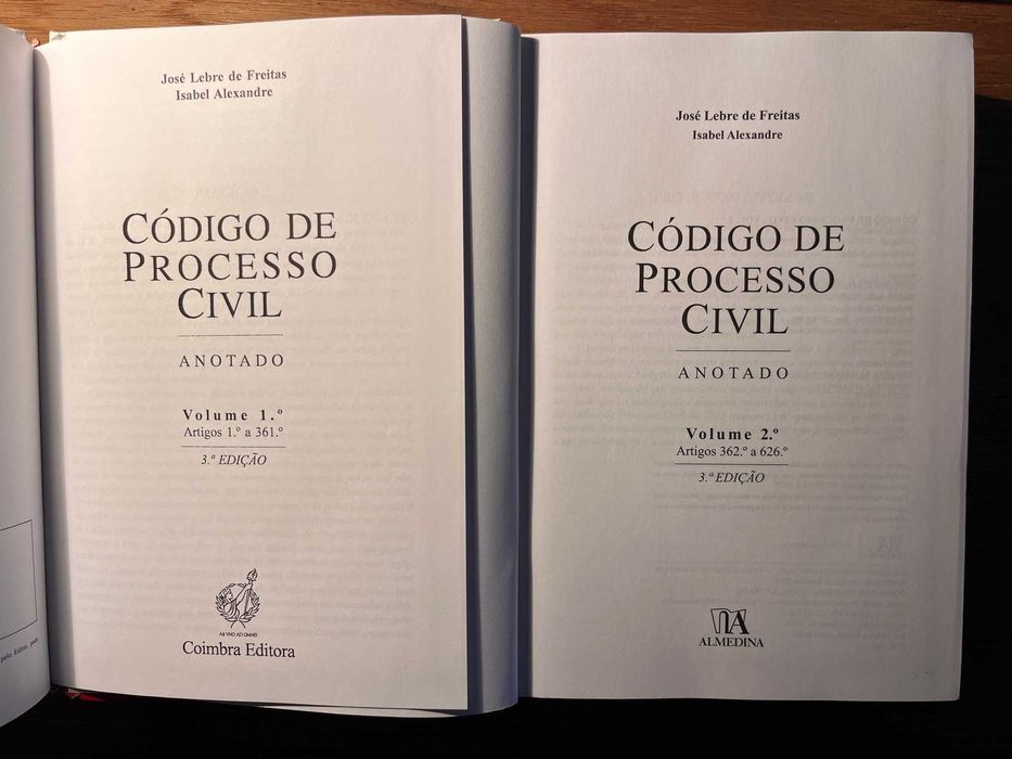 CPC Anotado I e II (Lebre de Freitas)