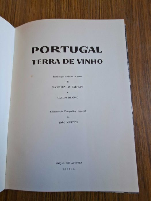 Portugal terra de vinho- Edição dos Autores
