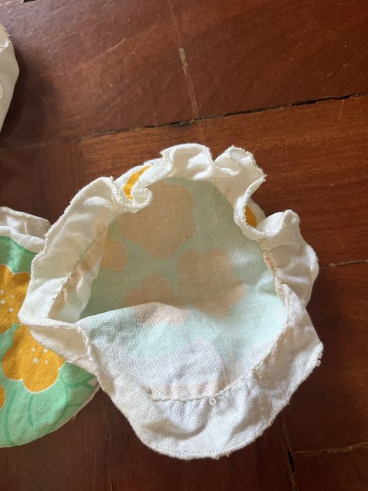 Capas de tecido para tampas de frascos