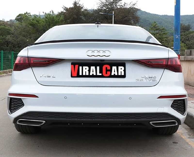 Spoiler Lotka Dokładka AUDI A3 S3 RS3 8Y CZARNY POŁYSK