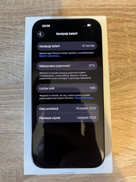 Iphone 15Pro•87%bat•128GB Blue tytanium