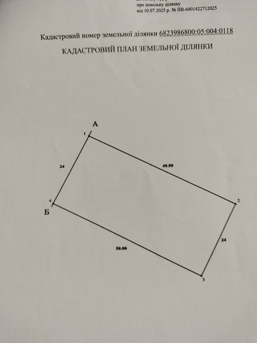 Продам земельну ділянку площею 12 соток