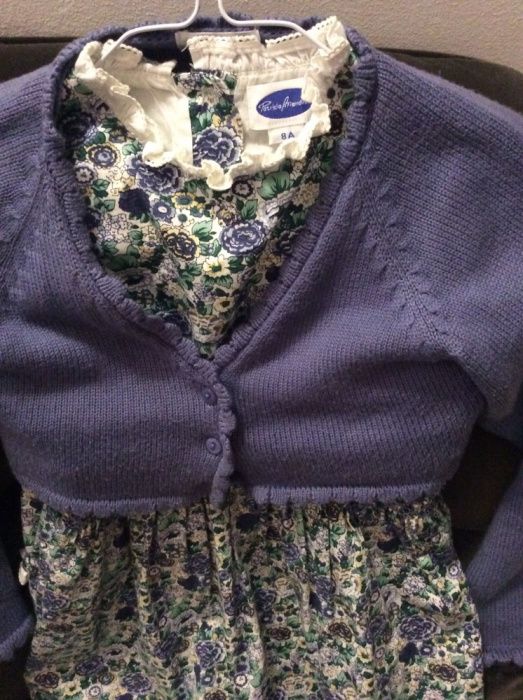 Vestido (4A e 8A), bolero e collants