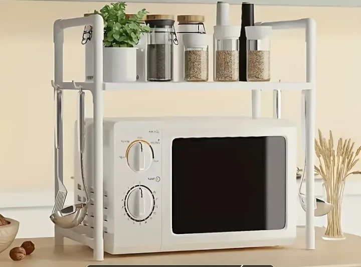 Suporte de bancada para microondas/organizador