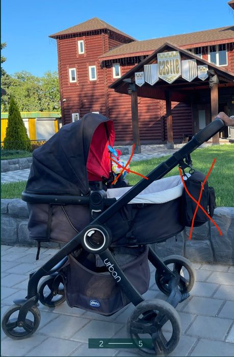 Дитяча коляска chicco urban 2в1