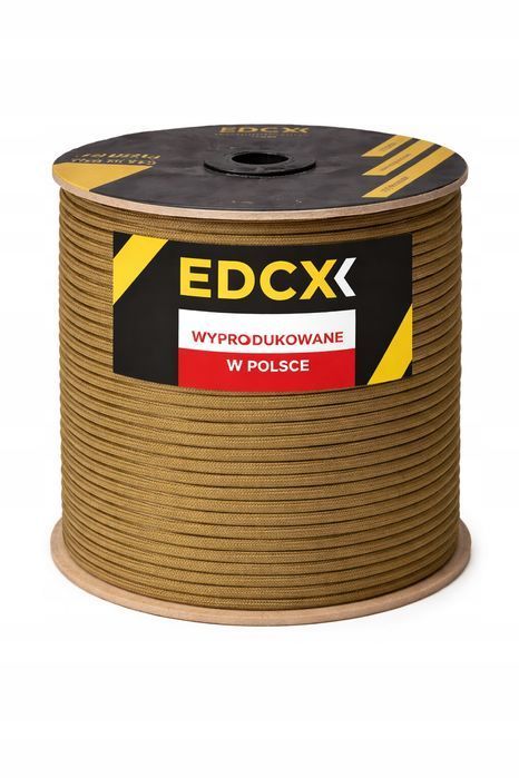 Linka Edcx 4Mm Paracord 550 - (Coyote Brown, 100M)