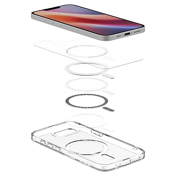 Etui Spigen Ultra Hybrid MagSafe na iPhone 16e / 17e - przezroczyste