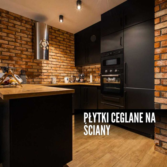 Cegła na Ścianę i Elewacje Cięta Dekoracyjna Płytki Ceglane Lico Cegły