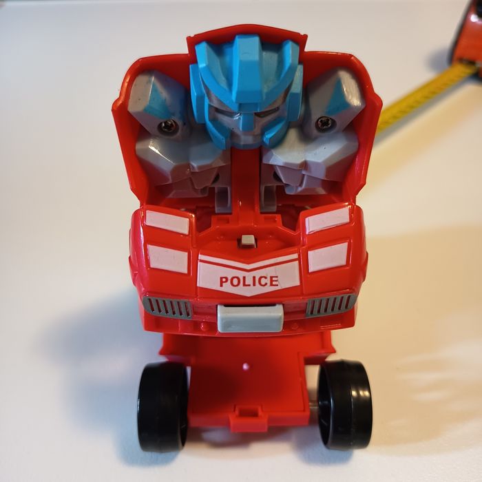 Autko straż policja czerwone Transformers