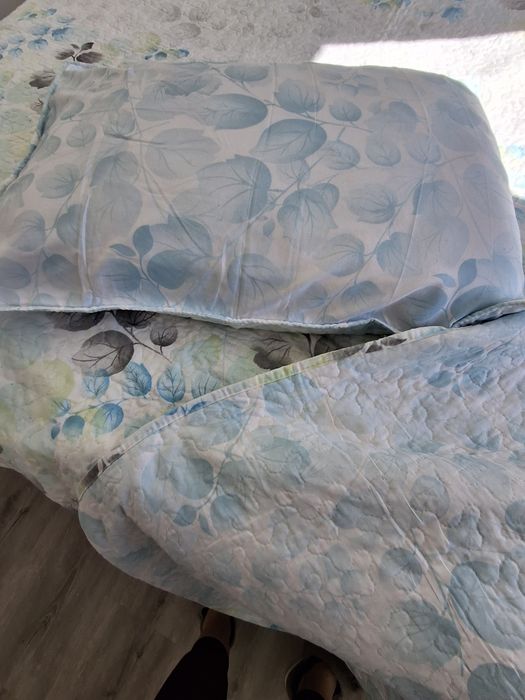 Colcha reversível para cama de casal