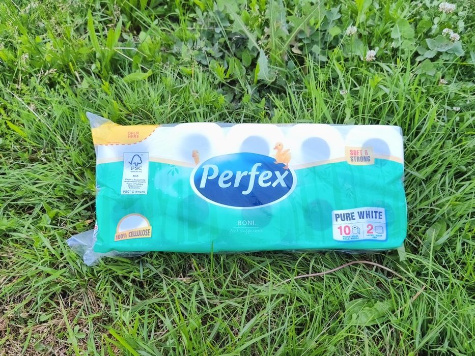 Туалетна бумага перфекс 10 рулонів двошарова туалетний папір Perfex