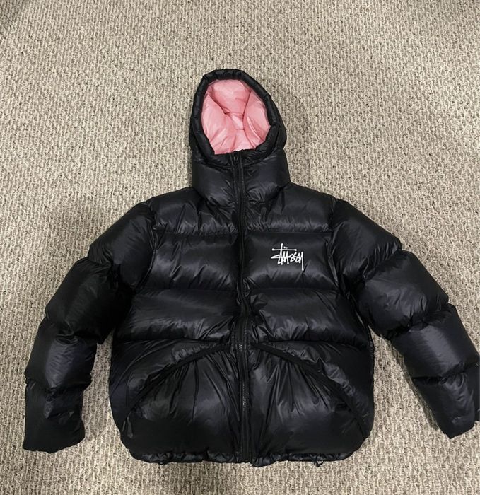 ジャケット・アウター 00s old stussy leather puffer jacket 00s old stussy leather puffer jacket