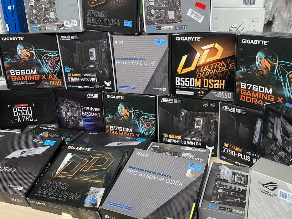 Тільки ОПТ! Материнські плати з Amazon, MSI, Gigabyte, ASUS
