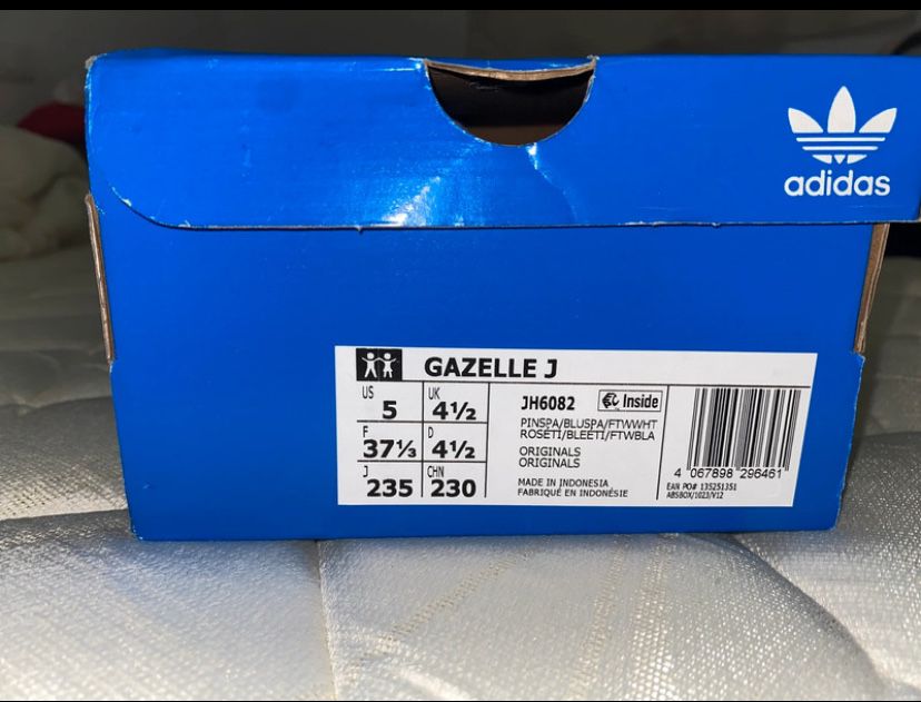Gazelle rosa e lilás, apenas usadas uma vez, tamanho 37,5