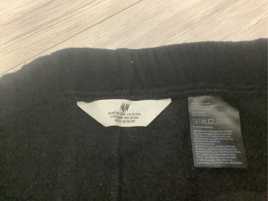 Ocieplane spodnie dresowe H&M r. 158cm