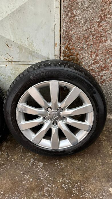 Jantes audi a4 b8 17" s-line originais furacão 5 ×112 com pneus meio p