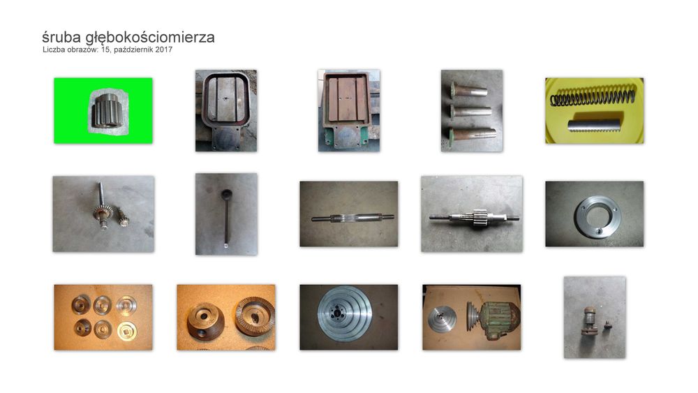 Wiertarka ws15 przekładnia wrzeciono klin silnik zabierak osłona kółko