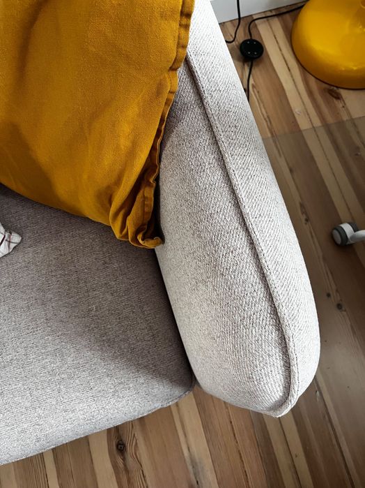 Sofa beżowa 3-osobowa SCANDI