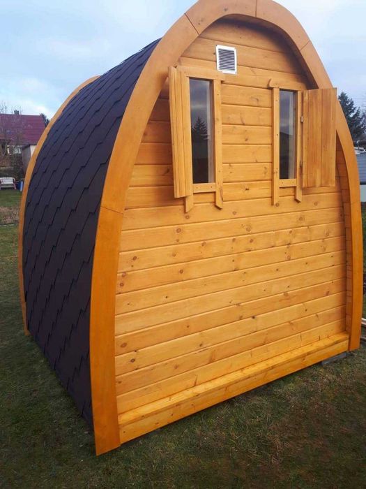 Sauna POD Iglo Sauny Ogrodowe Kemping z Piecem Harvia Wyposażona
