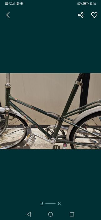 Rower gazelle kwikstep składak prl 1972 rok