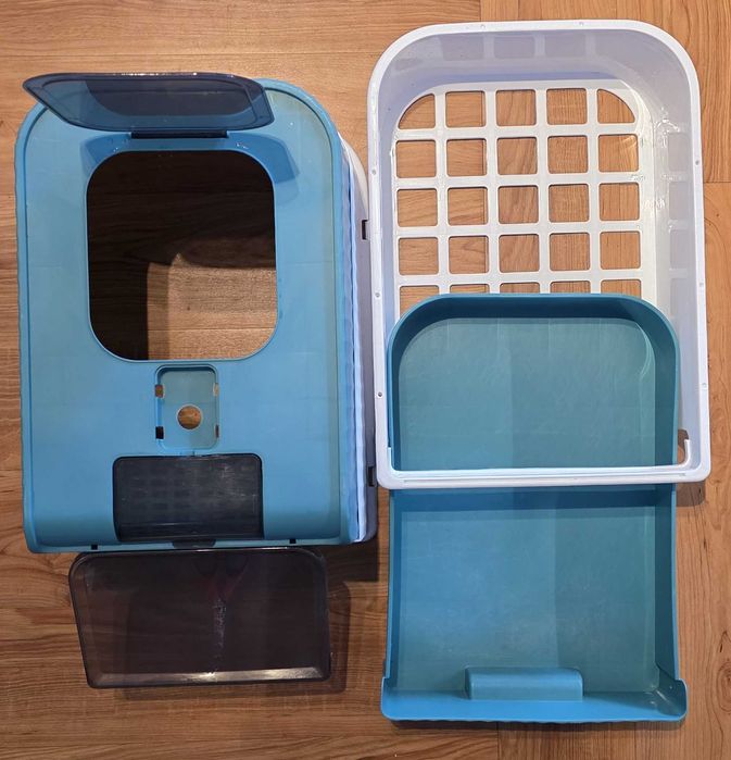 Caixa de Areia para Gatos Médios. Fechada com Gaveta de Limpeza