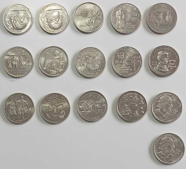 Lote Moedas Comemorativas 200$00 - 16 unidades