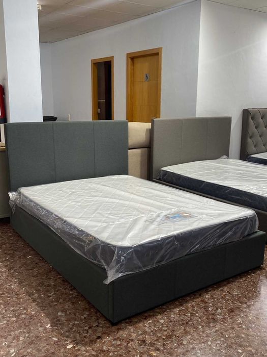 CAMA 135X190 CM + CABECEIRA + BASE - ENVIO GRÁTIS