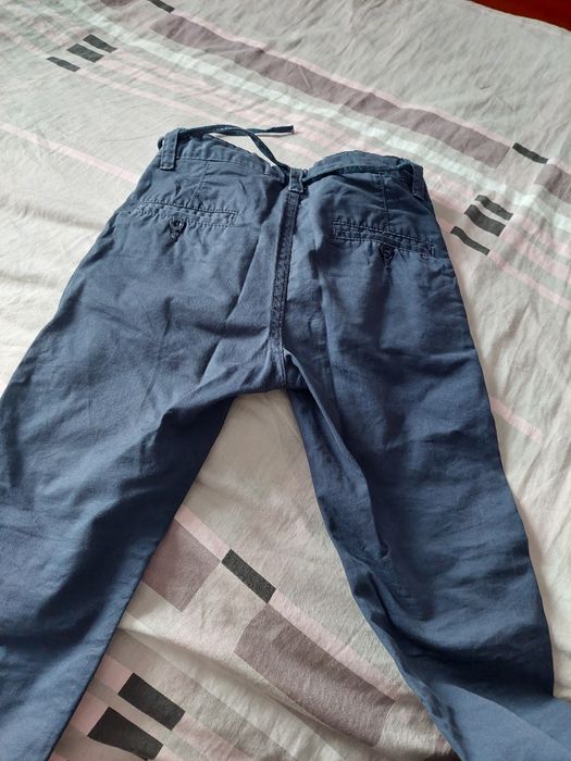 Spodnie granatowe eleganckie rozmiar 122 dla chłopca