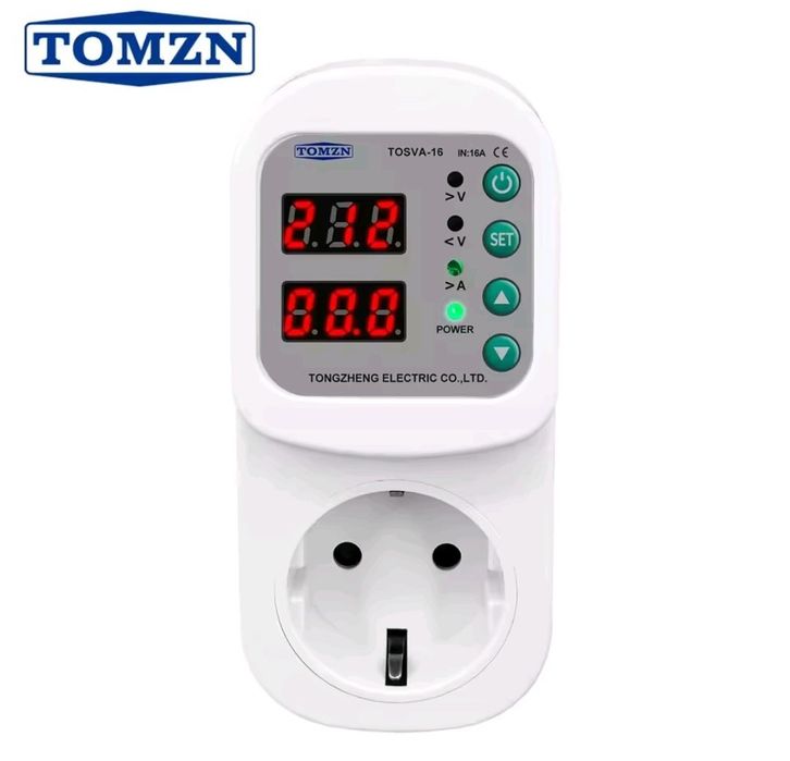 TOMZN Реле напруги 16А ~230V Реле захисту Защита для холодильника Реле в розетку
