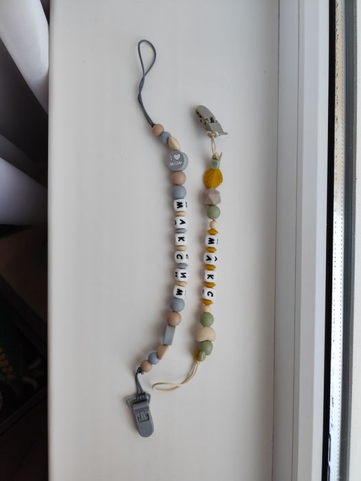 Силіконовий тримач для пустушок, іменний